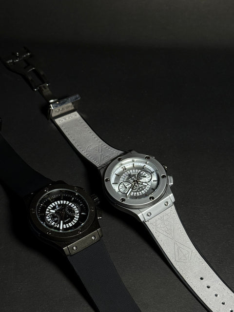 HUBLUT ICE GRAY ( Life Time Machine Warranty) With Complete Box + ALLOW TO CHECK PARCEL BEFORE PAYMENT