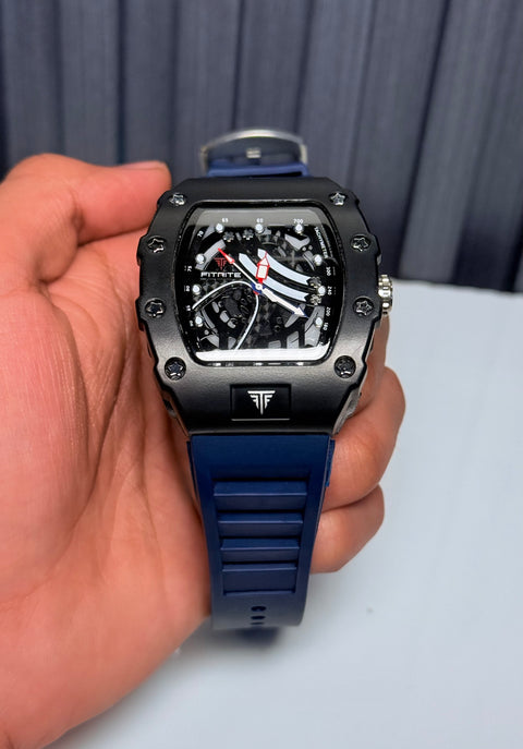 FM BLUE STRAP WATERPROOF WATCH + FREE BOX PACKING & FREE DELIVERY 📦. ( ALLOWED TO OPEN PARCEL BEFORE PAYMENT 💰🤝)