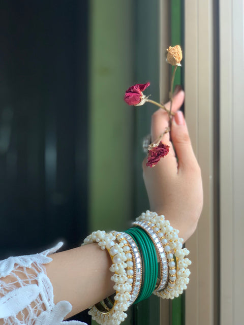 Eternal Elegance Green Kondan Bangles